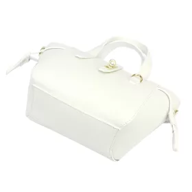    Dámska kožená kabelka Luka 24-092 biela, s popruhom cez rameno 31 x 20 x 12 cm