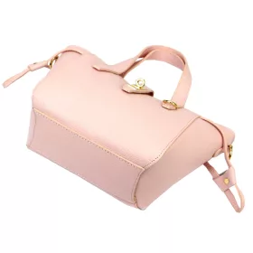    Dámska kožená kabelka Luka 24-092 púdrovej farby s popruhom na rameno 31 x 20 x 12 cm