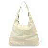  Dámska kožená kabelka cez rameno Luka 26-082 Z béžovej farby 42 x 30 x 12 cm
