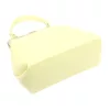  Dámska kožená kabelka Luka 24-024 pastelovo žltá s bočným popruhom 27 x 23 x 11 cm