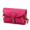  Dámska kožená kabelka Luka 24-076 magenta, crossbody, 22 x 15 x 6 cm