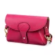  Dámska kožená kabelka Luka 24-076 magenta, crossbody, 22 x 15 x 6 cm