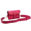  Dámska kožená kabelka Luka 24-076 magenta, crossbody, 22 x 15 x 6 cm