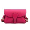  Dámska kožená kabelka Luka 24-076 magenta, crossbody, 22 x 15 x 6 cm
