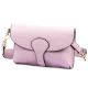  Dámska kožená kabelka cez rameno Luka 24-076 levanduľovo fialová, crossbody 22 x 15 x 6 cm