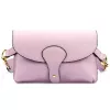  Dámska kožená kabelka cez rameno Luka 24-076 levanduľovo fialová, crossbody 22 x 15 x 6 cm