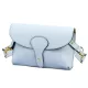  Dámska kožená kabelka cez rameno Luka 24-076 v svetlomodrej farbe, crossbody, 22 x 15 x 6 cm