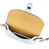  Dámska kožená kabelka cez rameno Luka 24-076 v svetlomodrej farbe, crossbody, 22 x 15 x 6 cm