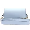  Dámska kožená kabelka cez rameno Luka 24-076 v svetlomodrej farbe, crossbody, 22 x 15 x 6 cm
