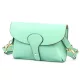  Dámska kožená kabelka Luka 24-076 tyrkysová, crossbody 22 x 15 x 6 cm