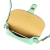 Dámska kožená kabelka Luka 24-076 tyrkysová, crossbody 22 x 15 x 6 cm