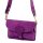 Luka 24-071 ibolya lila női velúr bőr oldaltáska 22.5 x 14.5 x 4.5 cm