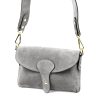 Luka 24-071 szürke női velúr bőr  oldaltáska 22.5 x 14.5 x 4.5 cm