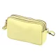  Dámska kožená kabelka Luka 26-088 svetložltá, crossbody, 22 x 13 x 7 cm
