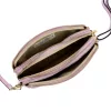  Dámska kožená kabelka cez rameno Luka 26-088 levanduľovo fialová, crossbody 22 x 13 x 7 cm