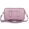  Dámska kožená kabelka cez rameno Luka 26-088 levanduľovo fialová, crossbody 22 x 13 x 7 cm