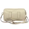  Dámska kožená kabelka cez rameno Luka 26-088 béžovej farby, crossbody 22 x 13 x 7 cm