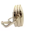  Dámska kožená kabelka cez rameno Luka 26-088 béžovej farby, crossbody 22 x 13 x 7 cm
