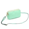  Dámska kožená kabelka Luka 26-088 tyrkysová, crossbody 22 x 13 x 7 cm