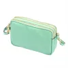  Dámska kožená kabelka Luka 26-088 tyrkysová, crossbody 22 x 13 x 7 cm