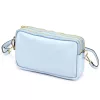  Dámska kožená kabelka cez rameno Luka 26-088 v svetlomodrej farbe, crossbody, 22 x 13 x 7 cm