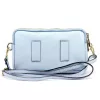  Dámska kožená kabelka cez rameno Luka 26-088 v svetlomodrej farbe, crossbody, 22 x 13 x 7 cm