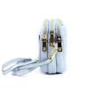  Dámska kožená kabelka cez rameno Luka 26-088 v svetlomodrej farbe, crossbody, 22 x 13 x 7 cm