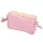  Dámska kožená kabelka cez rameno Luka 26-088 pastelovo ružová, crossbody 22 x 13 x 7 cm