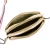  Dámska kožená kabelka cez rameno Luka 26-088 pastelovo ružová, crossbody 22 x 13 x 7 cm