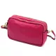  Dámska kožená kabelka Luka 26-088 magenta, crossbody, 22 x 13 x 7 cm