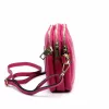  Dámska kožená kabelka Luka 26-088 magenta, crossbody, 22 x 13 x 7 cm