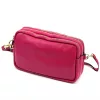  Dámska kožená kabelka Luka 26-088 magenta, crossbody, 22 x 13 x 7 cm