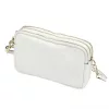 Dámska kožená kabelka Luka 26-088 biela, crossbody 22 x 13 x 7 cm