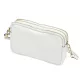 Dámska kožená kabelka Luka 26-088 biela, crossbody 22 x 13 x 7 cm
