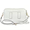 Dámska kožená kabelka Luka 26-088 biela, crossbody 22 x 13 x 7 cm