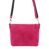 Luka 26-093 magenta női velúr bőr bőr kézitáska 22.5 x 16 x 4 cm