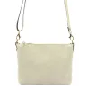 Luka 26-093 bézs női velúr bőr bőr kézitáska 22.5 x 16 x 4 cm