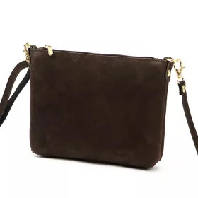   Luka 26-093 barna női velúr bőr bőr kézitáska 22.5 x 16 x 4 cm