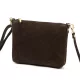 Luka 26-093 barna női velúr bőr bőr kézitáska 22.5 x 16 x 4 cm