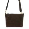 Luka 26-093 barna női velúr bőr bőr kézitáska 22.5 x 16 x 4 cm