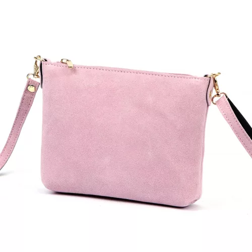 Luka 26-093 lila női velúr bőr bőr kézitáska 22.5 x 16 x 4 cm