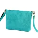 Luka 26-093 türkiz női velúr bőr bőr kézitáska 22.5 x 16 x 4 cm