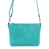 Luka 26-093 türkiz női velúr bőr bőr kézitáska 22.5 x 16 x 4 cm