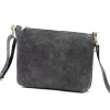 Luka 26-093 szürke női velúr bőr bőr kézitáska 22.5 x 16 x 4 cm