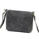 Luka 26-093 szürke női velúr bőr bőr kézitáska 22.5 x 16 x 4 cm