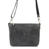 Luka 26-093 szürke női velúr bőr bőr kézitáska 22.5 x 16 x 4 cm