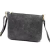 Luka 26-093 szürke női velúr bőr bőr kézitáska 22.5 x 16 x 4 cm