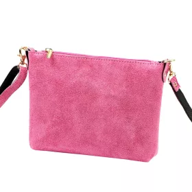   Luka 26-093 rózsaszín női velúr bőr bőr kézitáska 22.5 x 16 x 4 cm