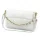  Dámska kožená crossbody kabelka Camilla PREMIUM 10.011 v bielej farbe s retiazkovým uchom, 33 x 20 x 12 cm