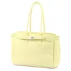 Dámska kožená kabelka cez rameno Camilla PREMIUM 10.004 pastelovo žltá 37 x 24 x 14 cm